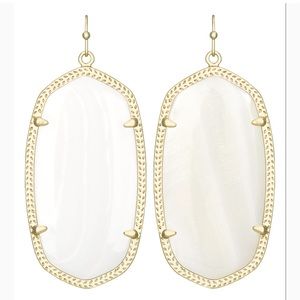 White Kendra Scott Danielle earrings